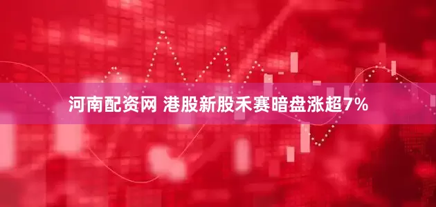 河南配资网 港股新股禾赛暗盘涨超7%
